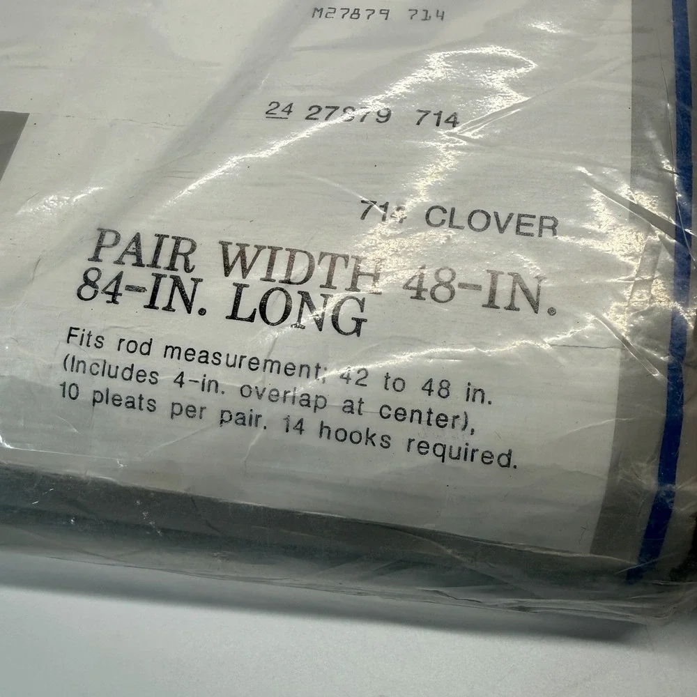 (2) Vintage Sears Chantilly Draperies 48x84 Maroon Pinch Pleat Curtains 70s